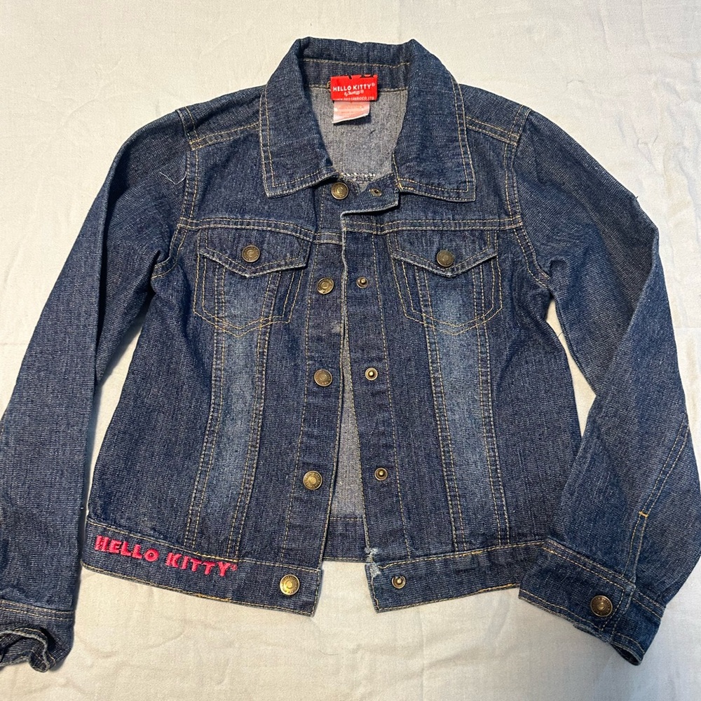 Hello Kitty Blue Denim Jacket with Sequins